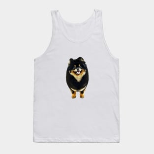 Pomeranian Black and Tan Puppy Dog Tank Top